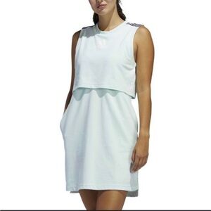 adidas Cream Sleeveless Mini Dress